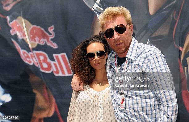 Boris Becker and his wife Sharlely Becker attend the Red Bull Formula 1 Energy Station on May 16, 2010 in Monaco, France.