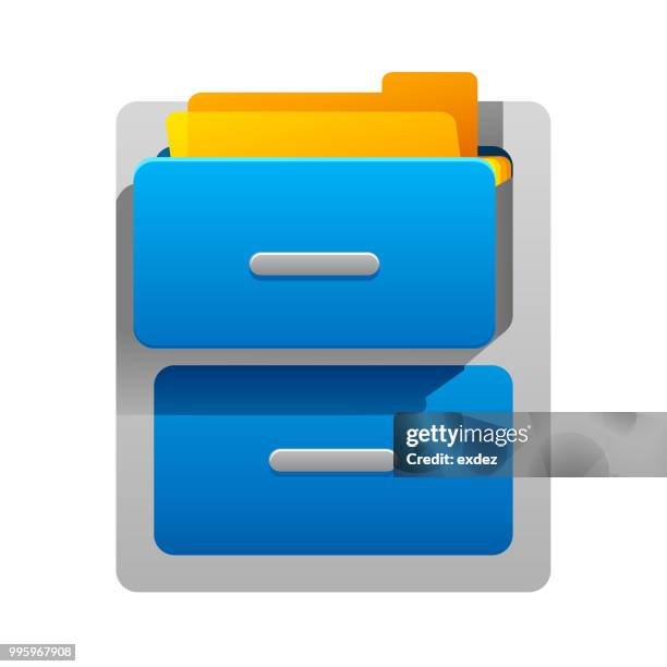 shelf storage icon - office supply closet stock illustrations