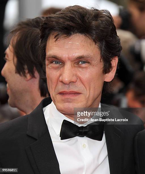 Marc Lavoine attends the 'You Will Meet A Tall Dark Stranger' Premiere held at the Palais des Festivals during the 63rd Annual International Cannes...