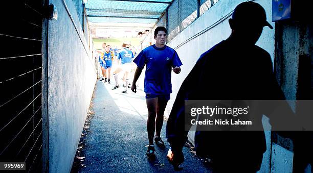 Braith Anasta walks through the tunnel from the field after the Bulldogs morning training session held at Belmore Sports Ground, Sydney, Australia,...