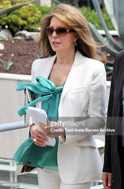 Queen Noor of Jordan attends the 'Countdown to Zero' Photo Call held at the Palais des Festivals during the 63rd Annual International Cannes Film...
