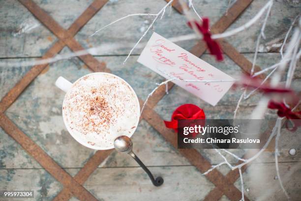 happy valentine breakfast - azerbaijan winter stock pictures, royalty-free photos & images