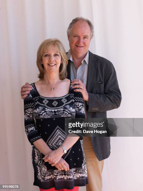 Ruth Sheen and Jim Broadbent of the film "Another Year" poses for a portrait session at the Moet and Chandon Beach during the 63rd Annual Cannes Film...