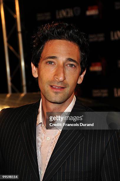 Actor Adrien Brody attends the Black Moon Benefit Gala for the Mandela Foundation, hosted by Lancia on board of the Signora del Vento on May 15, 2010...
