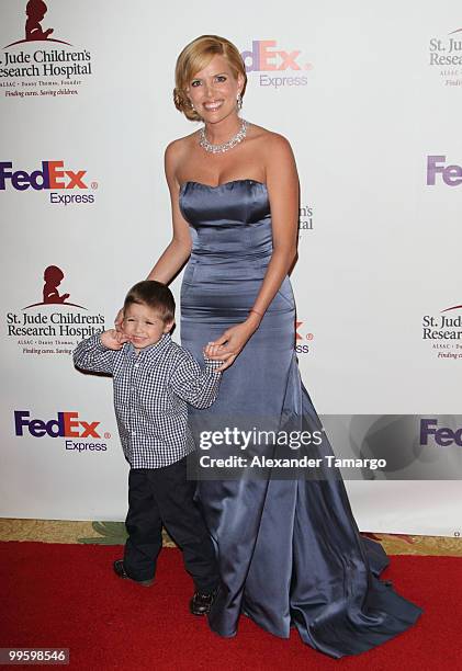 Actress Maritza Rodriguez arrives at 8th annual FedEx and St. Jude Angels and Stars Gala at InterContinental Hotel on May 15, 2010 in Miami, Florida.