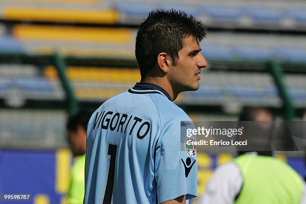 Vigorito of Cagliari during the Serie A match between Cagliari Calcio and Bologna FC at Stadio Sant'Elia on May 16, 2010 in Cagliari, Italy.