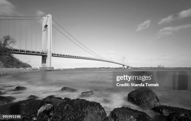 verrazano-narrows bridge - verrazano stock pictures, royalty-free photos & images