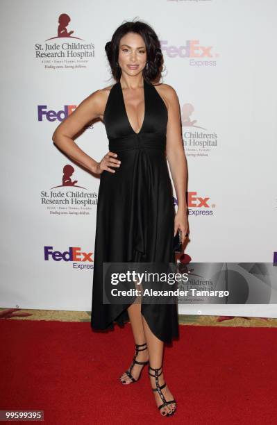Actress Patricia de Leon arrives at 8th annual FedEx and St. Jude Angels and Stars Gala at InterContinental Hotel on May 15, 2010 in Miami, Florida.