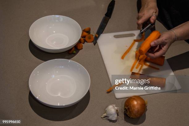 lamb stew preparation - lamb stew stock pictures, royalty-free photos & images