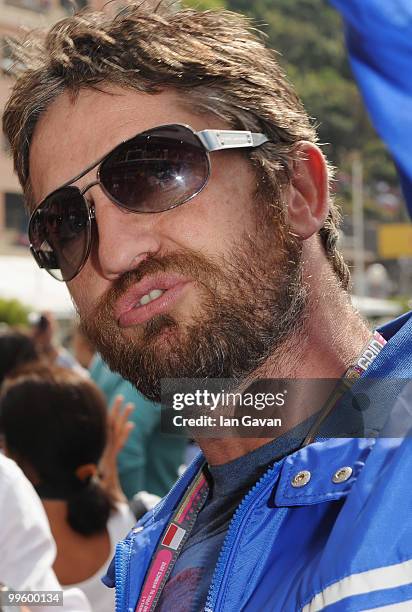 Gerard Butler attends the Red Bull Formula 1 Energy Station on May 16, 2010 in Monaco, France.