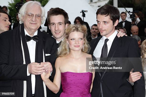 Director Bertrand Tavernier, Actor Gregoire Leprince-Ringuet, actress Melanie Thierry and Raphael Personnaz attend "The Princess Of Montpensier"...