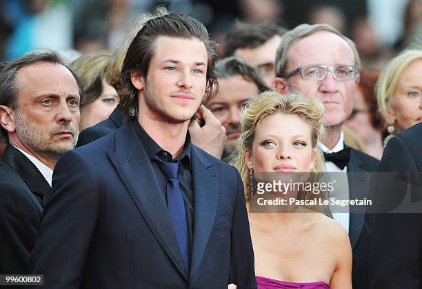 Actors Gaspard Ullie and Melanie Thierry attend "The Princess Of Montpensier" Premiere at the Palais des Festivals during the 63rd Annual Cannes Film...