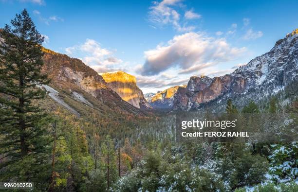 tunnel view of el capitan - feroz stock pictures, royalty-free photos & images