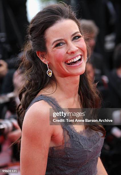 Actress Evangeline Lilly attends the 'The Princess of Montpensier' Premiere held at the Palais des Festivals during the 63rd Annual International...