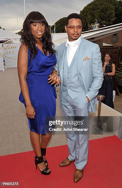 Actress/singer Jennifer Hudson and actor Terrence Howard attend the Winnie Cocktail Party held at the Martini Terraza during the 63rd Annual...