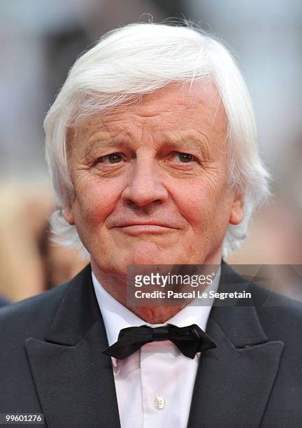 Director Jacques Perrin attends "The Princess Of Montpensier" Premiere at the Palais des Festivals during the 63rd Annual Cannes Film Festival on May...