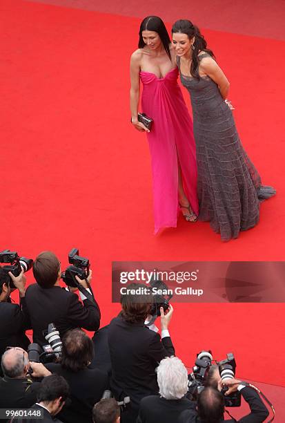 Actress Evangeline Lily attends "The Princess Of Montpensier" Premiere at the Palais des Festivals during the 63rd Annual Cannes Film Festival on May...