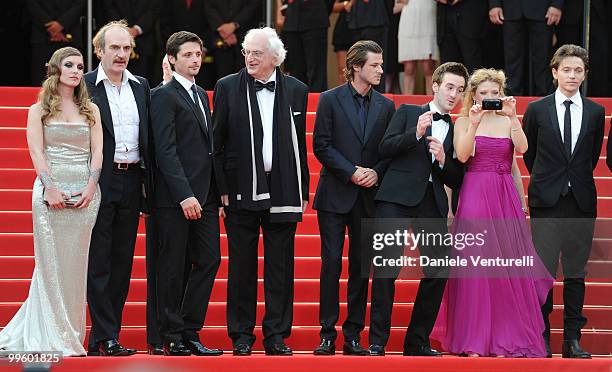 Josephine de La Baume, guest, Raphael Personnaz, director Bertrand Tavernier, Gaspard Ulliel, Gregoire Leprince-Ringuet, Melanie Thierry and singer...