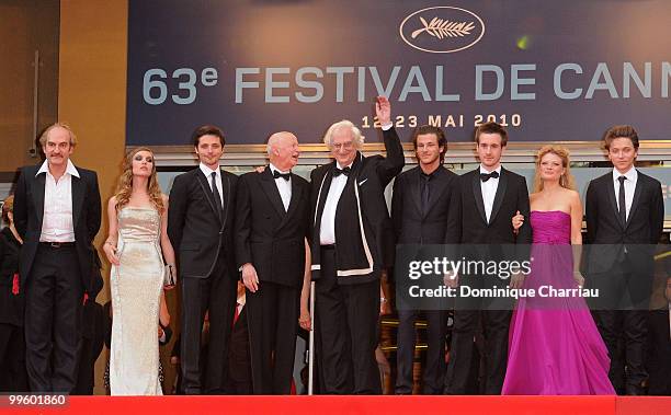 Josephine de La Baume, Raphael Personnaz, Cannes Film Festival President Gilles Jacob, director Bertrand Tavernier, Gaspard Ulliel, Gregoire...