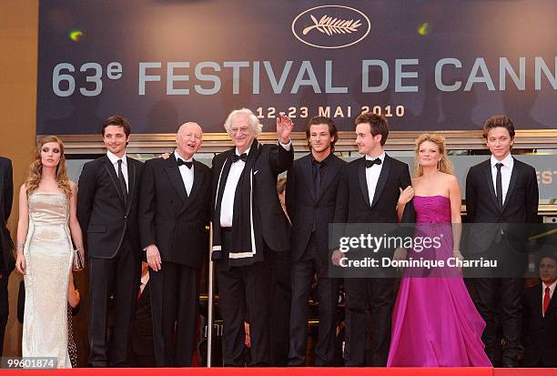 Josephine de La Baume, Raphael Personnaz, Cannes Film Festival President Gilles Jacob, director Bertrand Tavernier, Gaspard Ulliel, Gregoire...