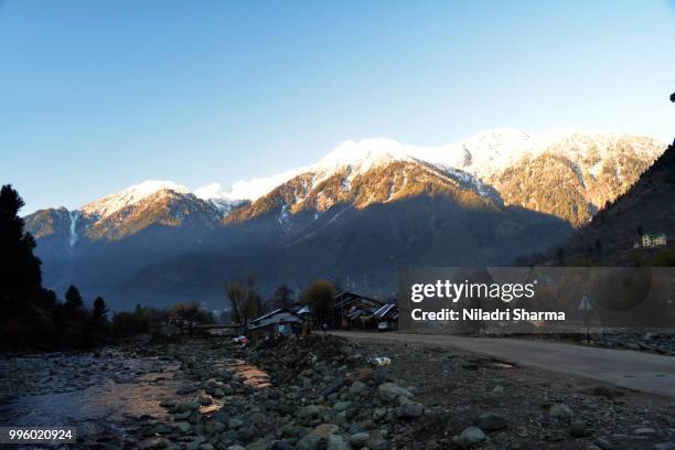 morning at pahalgam - pahalgam stock pictures, royalty-free photos & images