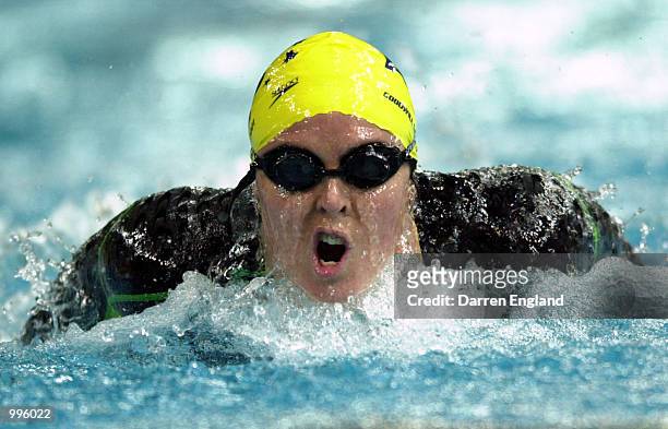 Petria Thomas of Australia in action during the Womens 4 x 100 Metres Medley Relay at the Chandler Aquatic Centre during the Goodwill Games in...