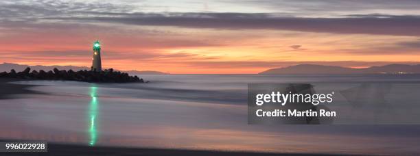 lighthouse sunset - ren stock pictures, royalty-free photos & images