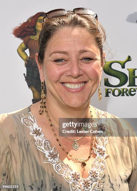 Actress Camryn Manheim arrives at the "Shrek Forever After" Los Angeles premiere held at Gibson Amphitheatre on May 16, 2010 in Universal City,...