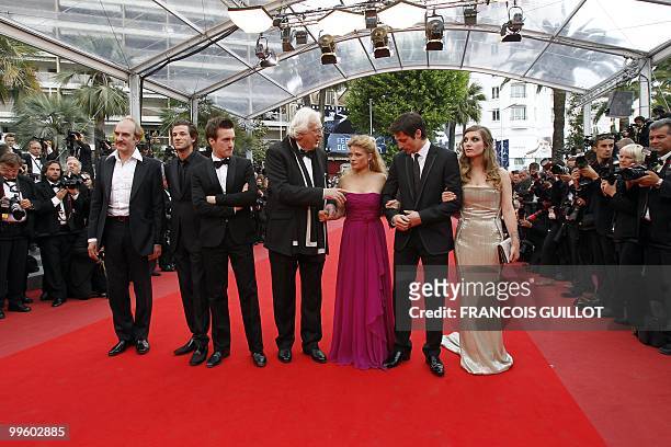 French actor Michel Vuillermoz, French actor Gaspard Ulliel, French actor Gregoire Leprince-Ringuet, French director Bertrand Tavernier, French...