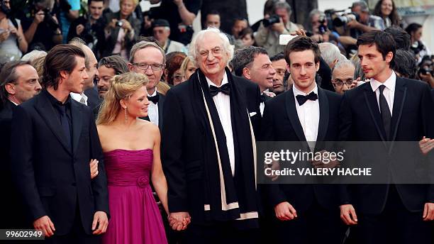 French actor Gaspard Ulliel, French actress Melanie Thierry, French director Bertrand Tavernier, French actor Gregoire Leprince-Ringuet and French...