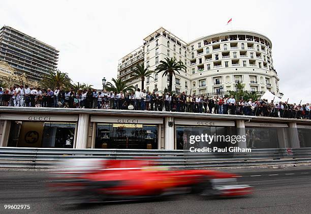 Felipe Massa of Brazil and Ferrari drives during the Monaco Formula One Grand Prix at the Monte Carlo Circuit on May 16, 2010 in Monte Carlo, Monaco.