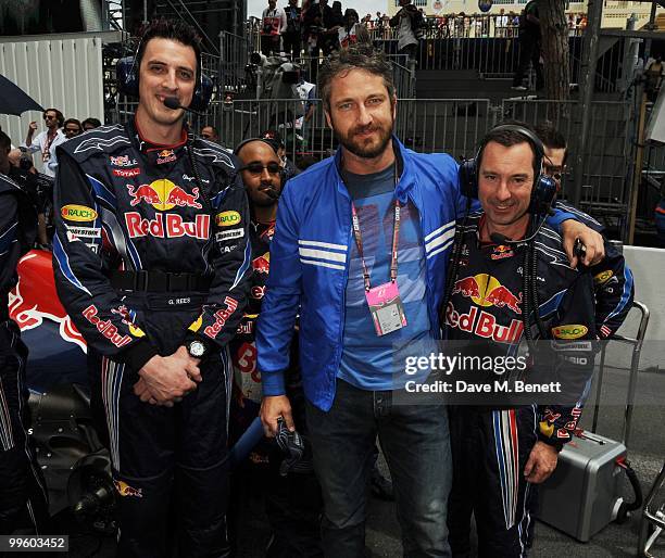 Gerrard Butler on the grid ahead of the Monaco F1 race, May 16, 2010 in Monte Carlo, Monaco.