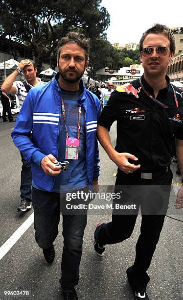 Gerrard Butler on the grid ahead of the Monaco F1 race, May 16, 2010 in Monte Carlo, Monaco.