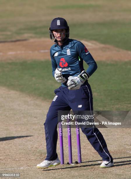 England's Sarah Taylor during the Second One Day International Women's match at the 3aaa County Ground, Derby