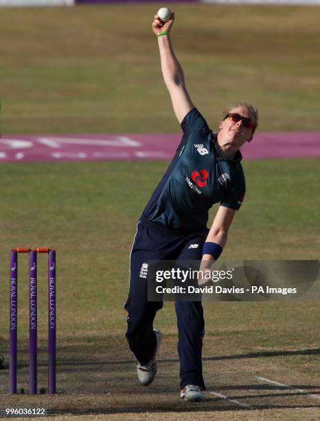 England's Heather Knight during the Second One Day International Women's match at the 3aaa County Ground, Derby