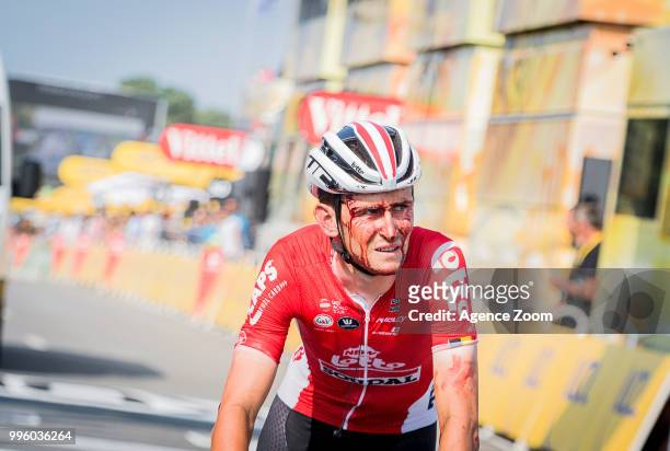 Tiesj Benoot of team LOTTO SOUDAL during the stage 04 of the Tour de France 2018 on July 10, 2018 in Sarzeau, France.