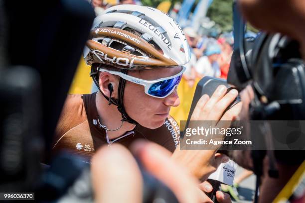 Romain Bardet of team AG2R La Mondiale during the stage 04 of the Tour de France 2018 on July 10, 2018 in Sarzeau, France.