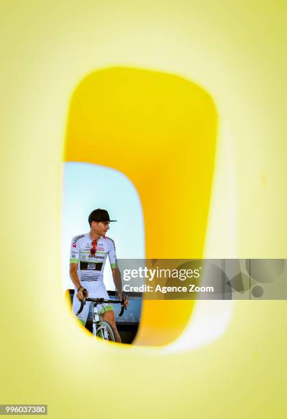Warren Barguil of team FORTUNEO-SAMSIC during the stage 04 of the Tour de France 2018 on July 10, 2018 in Sarzeau, France.