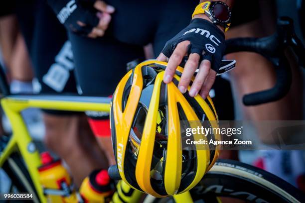 Ambiance during the stage 04 of the Tour de France 2018 on July 10, 2018 in Sarzeau, France.