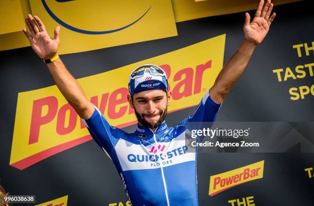 Fernando Gaviria Rendonof team QUICK-STEP takes 1st place during the stage 04 of the Tour de France 2018 on July 10, 2018 in Sarzeau, France.