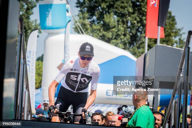 Christopher Froome of team SKY during the stage 04 of the Tour de France 2018 on July 10, 2018 in Sarzeau, France.
