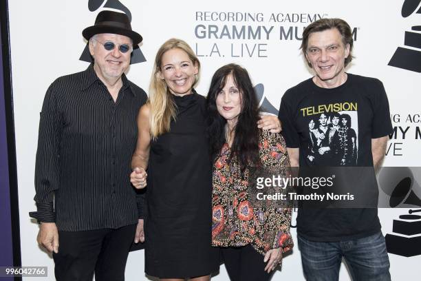 Stephen Smith, Madeleine Farley, Evita Corby and Martin Kloiber attend Reel to Reel: Stooge at The GRAMMY Museum on July 10, 2018 in Los Angeles,...