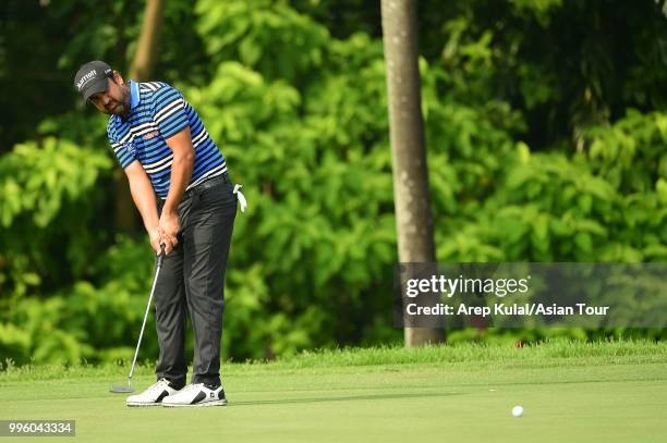 Shiv Kapur of India pictured during the Pro-Am ahead of the Bank BRI Indonesia Open at Pondok Indah Golf Course on July 11, 2018 in Jakarta,...