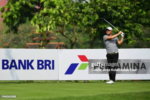 Chan Shih Chang of Chinese Taipei pictured during the Pro-Am ahead of the Bank BRI Indonesia Open at Pondok Indah Golf Course on July 11, 2018 in...