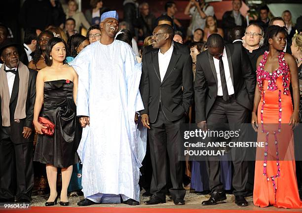 Actor Marius Yelolo, actress Heling Li, Chadian actor Youssouf Djaoro, Chadian director Mahamat-Saleh Haroun, Malian actor Diouc Koma and Malian...