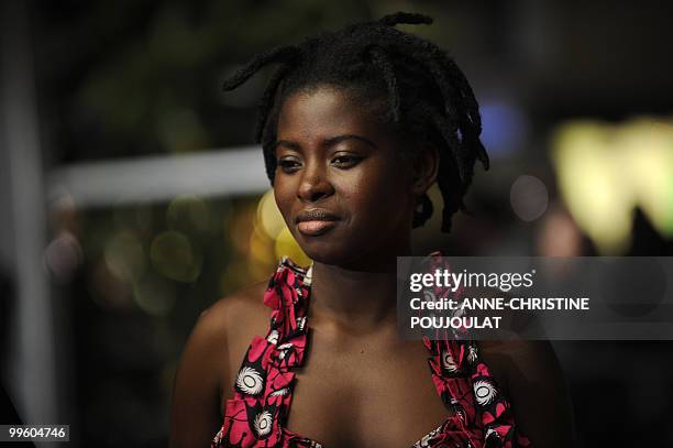 Malian actress Djeneba Kone arrives for the screening of "Un Homme Qui Crie" presented in competition at the 63rd Cannes Film Festival on May 16,...