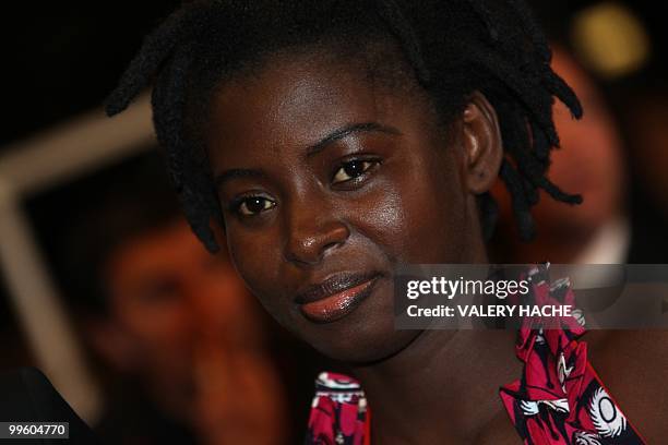 Malian actress Djeneba Kone arrives for the screening of "Un Homme Qui Crie" presented in competition at the 63rd Cannes Film Festival on May 16,...