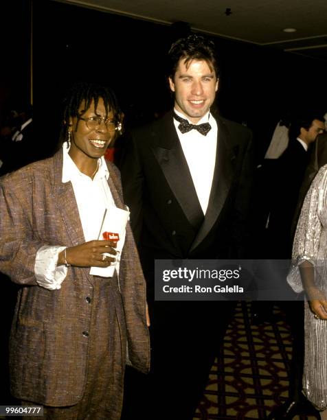 Whoopi Goldberg and John Travolta