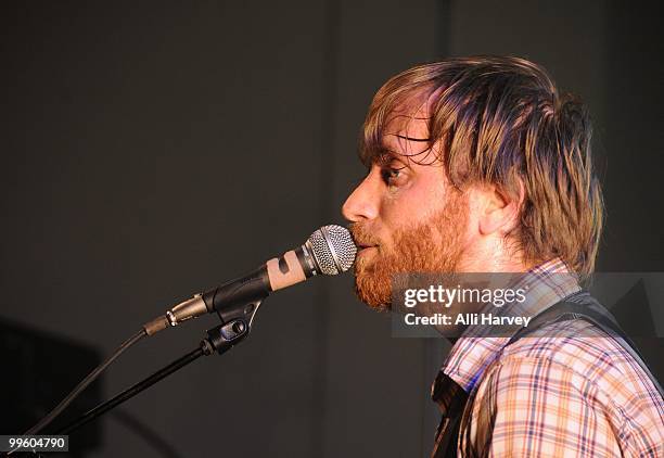 Dan Auerbach of the Black Keys performs at the Classic Car Club on May 15, 2010 in New York City.