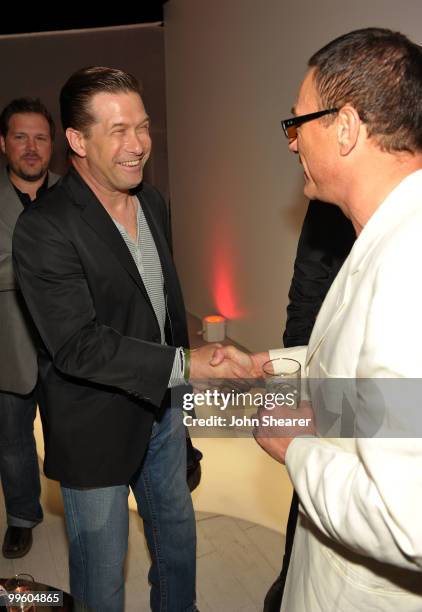 Actors Stephen Baldwin and Jean-Claude Van Damme attend the Variety Celebrates Ashok Amritraj event held at the Martini Terraza during the 63rd...